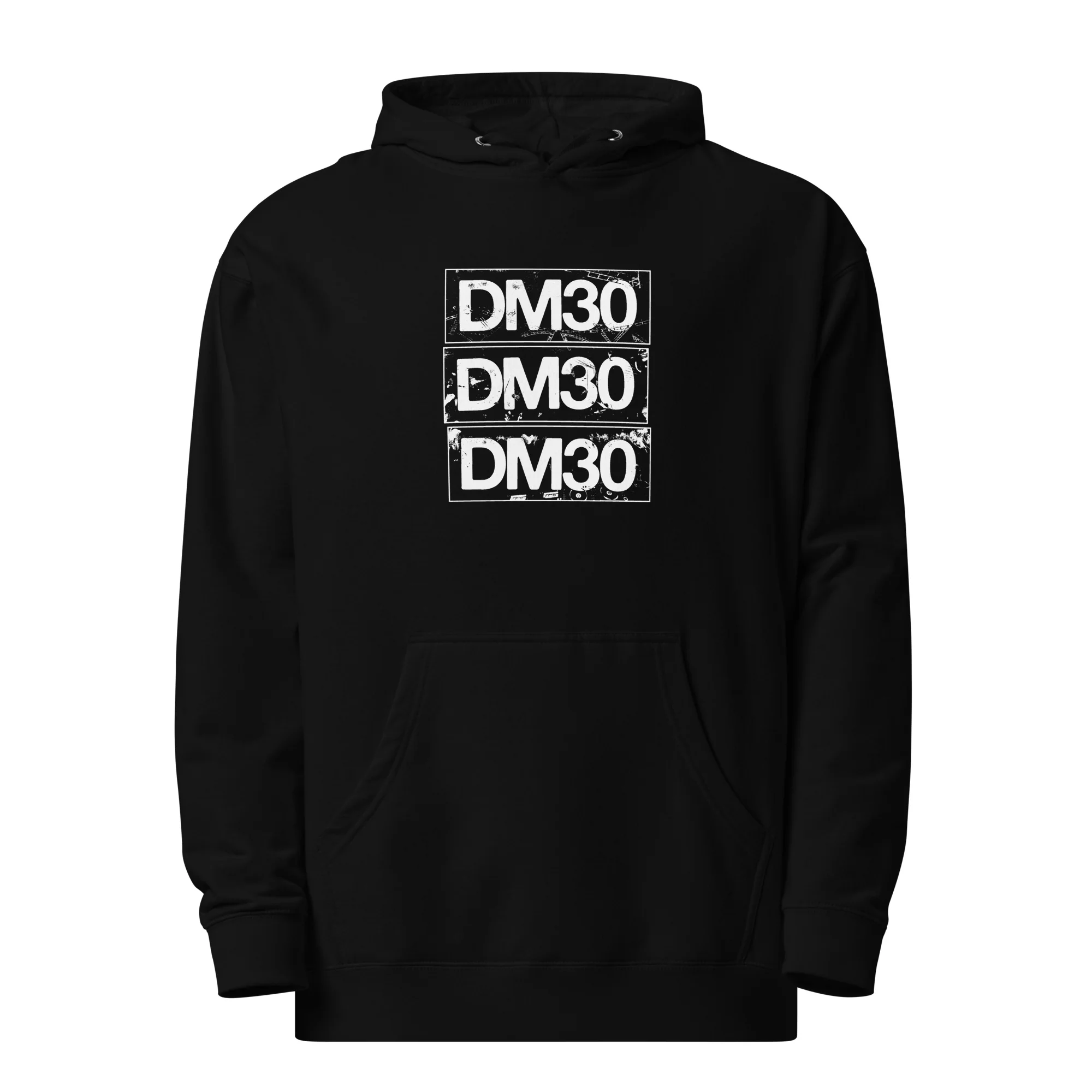 DM30 - DM30 Stacked Hoodie - Black